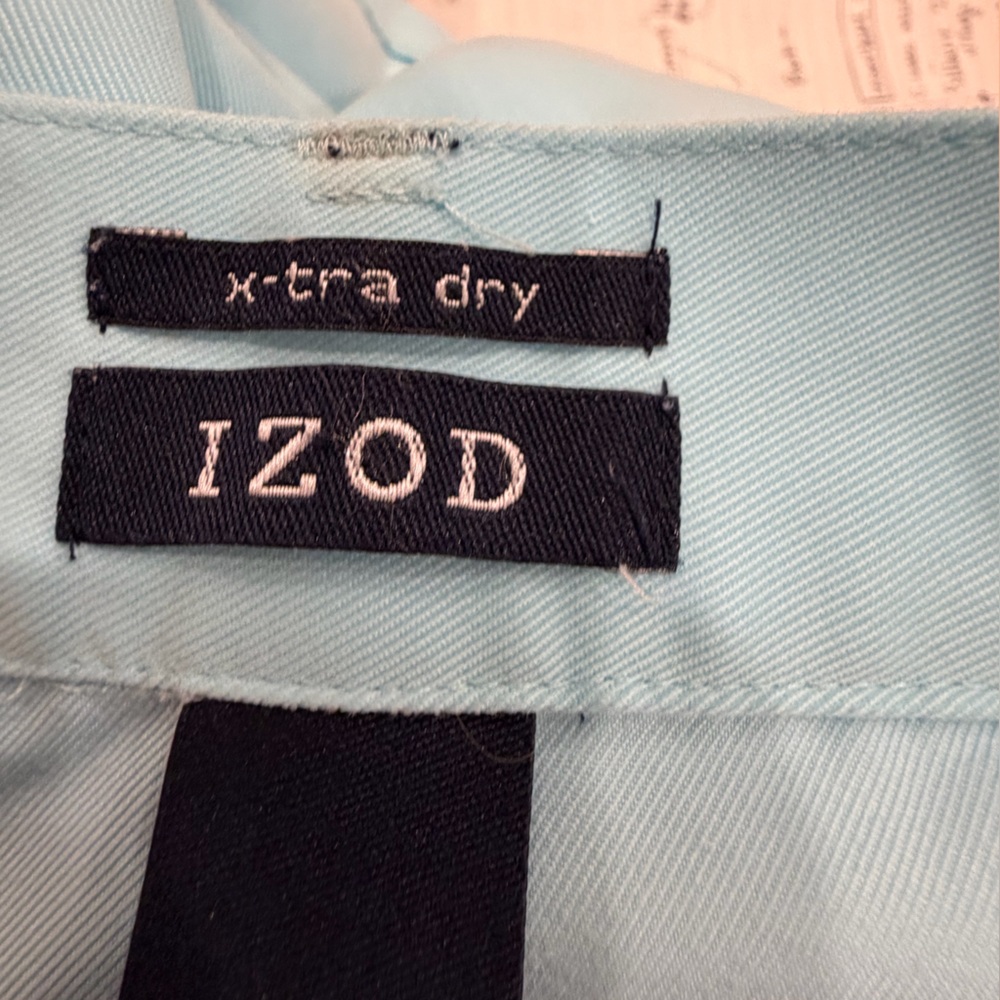 ✅ Vintage Izod 8 pleated Sky Blue X-Tra dry mom golf Shorts culottes bermudas - Picture 4 of 7